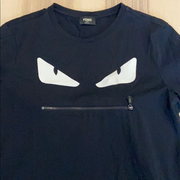Fendi Shirt Fendiblack Bag Zipper Mouth 